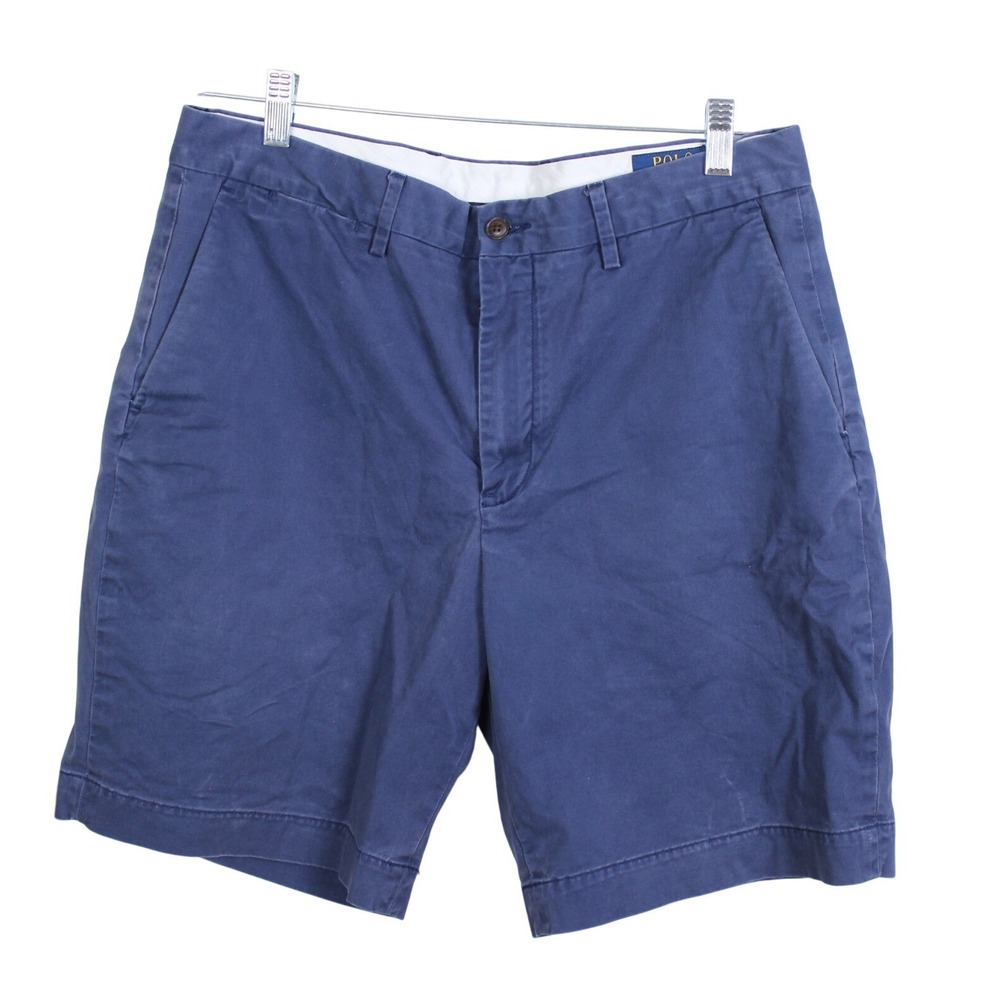 Polo Ralph Lauren Mens Stretch Classic Fit Chino Shorts Navy Blue Size 34